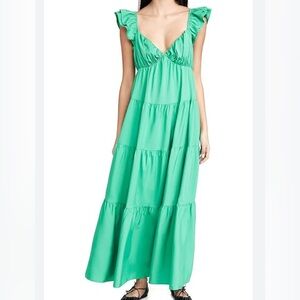ENGLISH FACTORY - GREEN MAXI DRESS - NEVER WORN